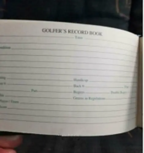 Golfers record book